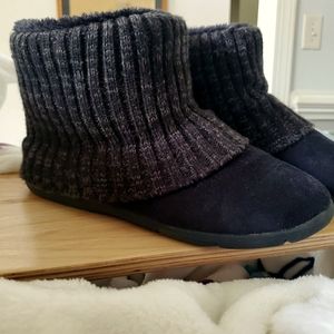 Lauren Conrad (?) sweater boots size: Lg (9-10) Black with dark grey sweater